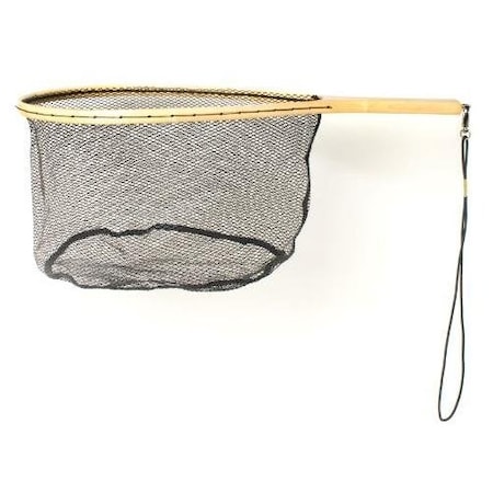 Eagle Claw Wooden Trout Net WRubberized Netting NTRTR